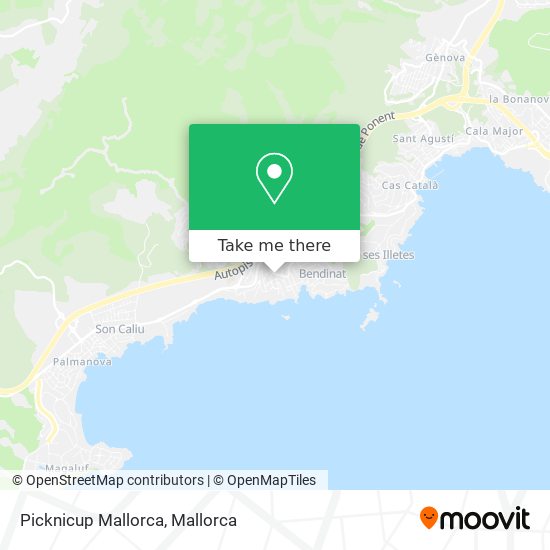 Picknicup Mallorca map