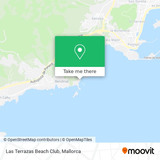 mapa Las Terrazas Beach Club