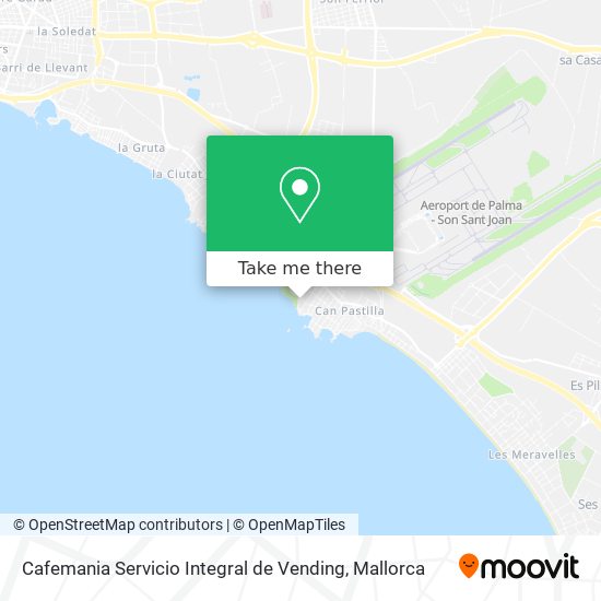 mapa Cafemania Servicio Integral de Vending