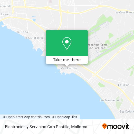 Electronica y Servicios Ca'n Pastilla map