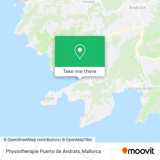 mapa Physiotherapie Puerto de Andratx