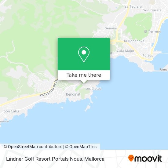 mapa Lindner Golf Resort Portals Nous