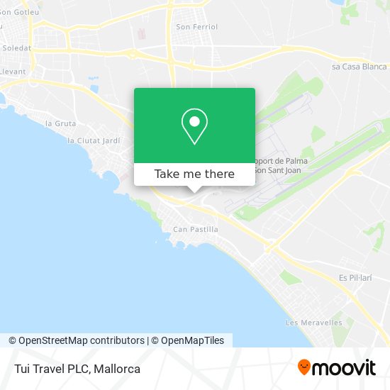 Tui Travel PLC map
