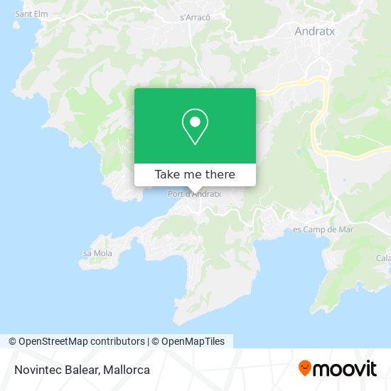 Novintec Balear map