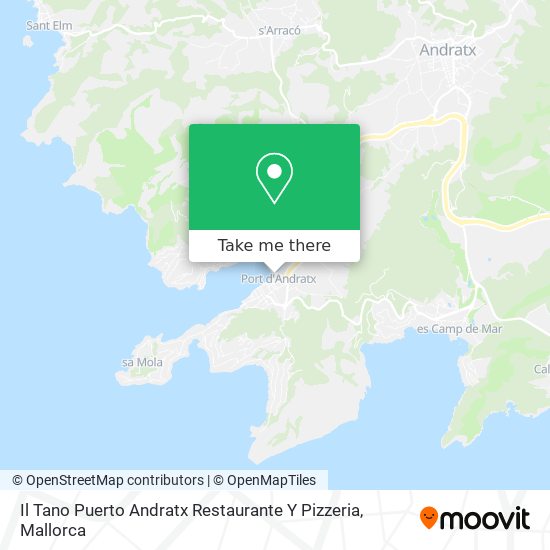 mapa Il Tano Puerto Andratx Restaurante Y Pizzeria