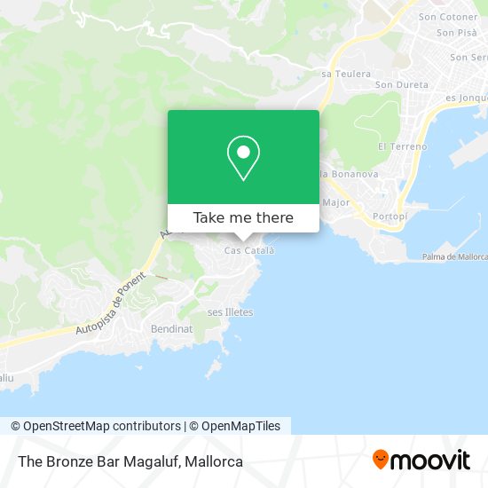 mapa The Bronze Bar Magaluf