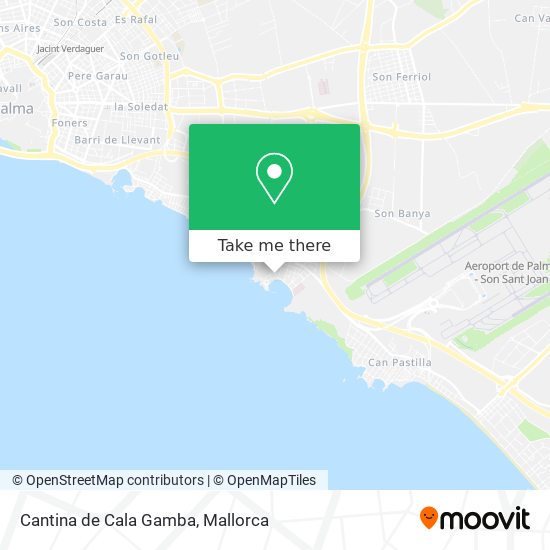 mapa Cantina de Cala Gamba