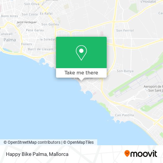 Happy Bike Palma map