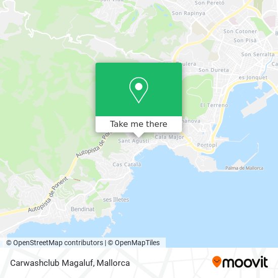 Carwashclub Magaluf map