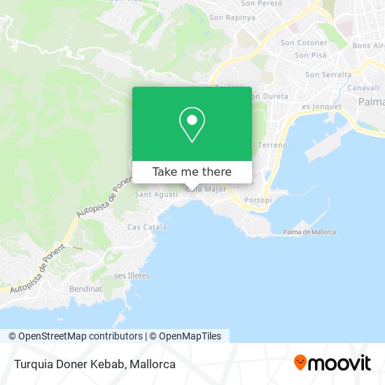 Turquia Doner Kebab map