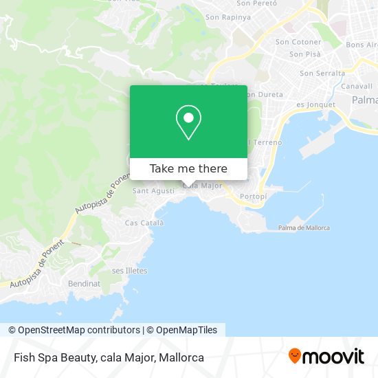 Fish Spa Beauty, cala Major map