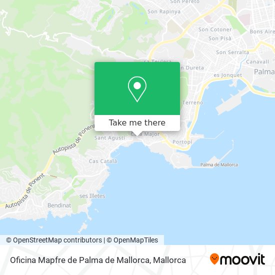 mapa Oficina Mapfre de Palma de Mallorca