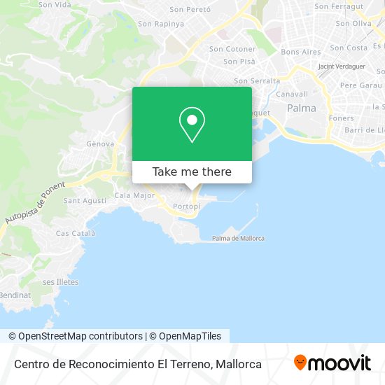 mapa Centro de Reconocimiento El Terreno