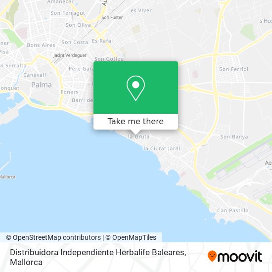 Distribuidora Independiente Herbalife Baleares map