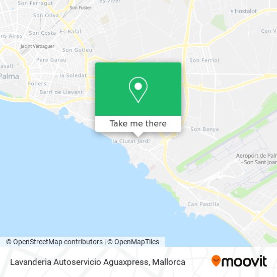 Lavanderia Autoservicio Aguaxpress map