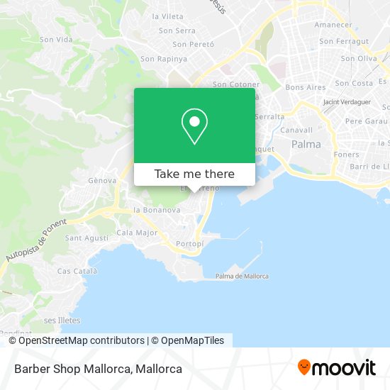 Barber Shop Mallorca map