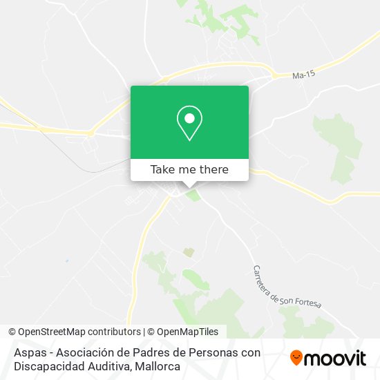 Aspas - Asociación de Padres de Personas con Discapacidad Auditiva map