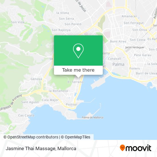 Jasmine Thai Massage map