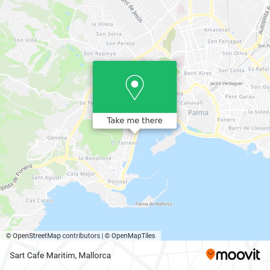 mapa Sart Cafe Maritim