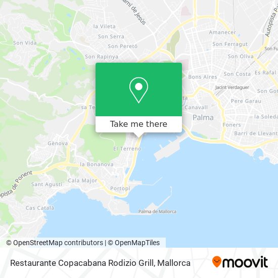 Restaurante Copacabana Rodizio Grill map