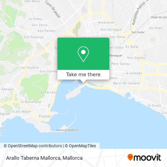 Arallo Taberna Mallorca map