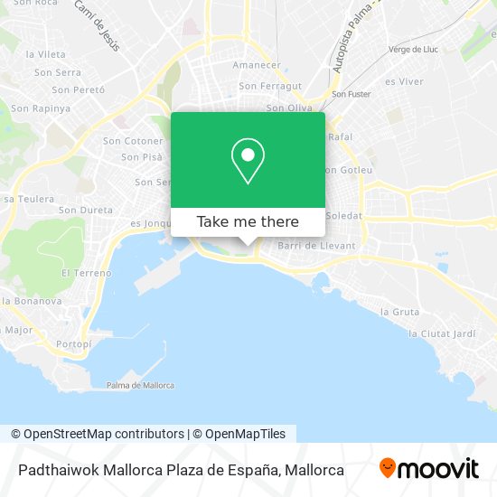 Padthaiwok Mallorca Plaza de España map