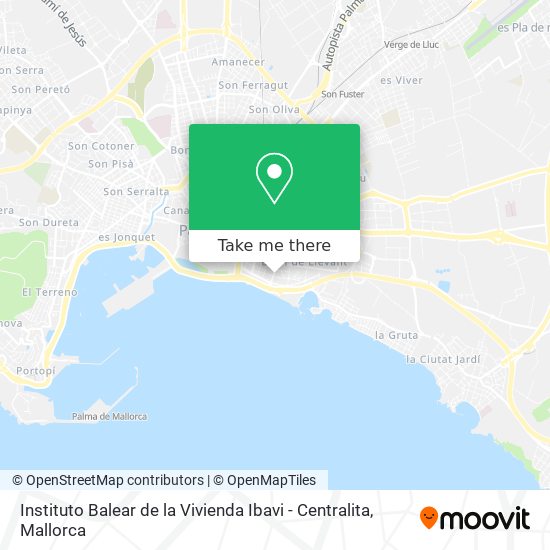 mapa Instituto Balear de la Vivienda Ibavi - Centralita