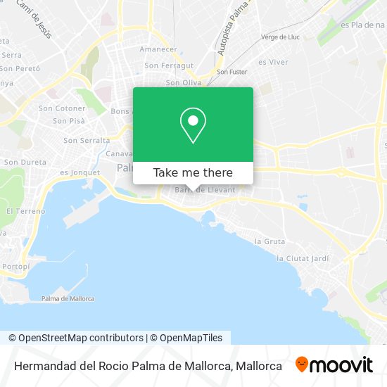 mapa Hermandad del Rocio Palma de Mallorca
