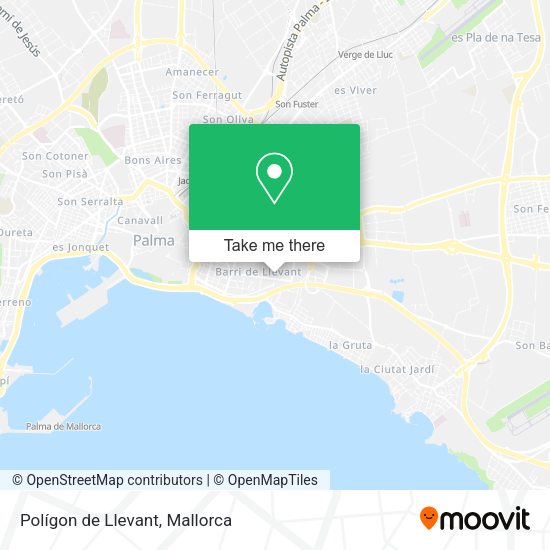 Polígon de Llevant map