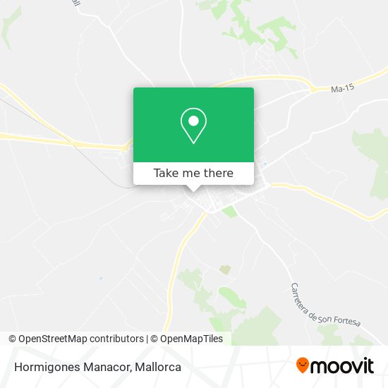 mapa Hormigones Manacor