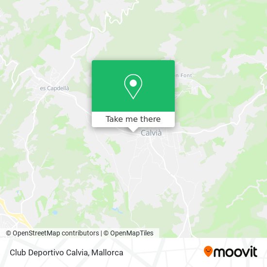 mapa Club Deportivo Calvia