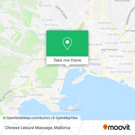 Chinese Leisure Massage map