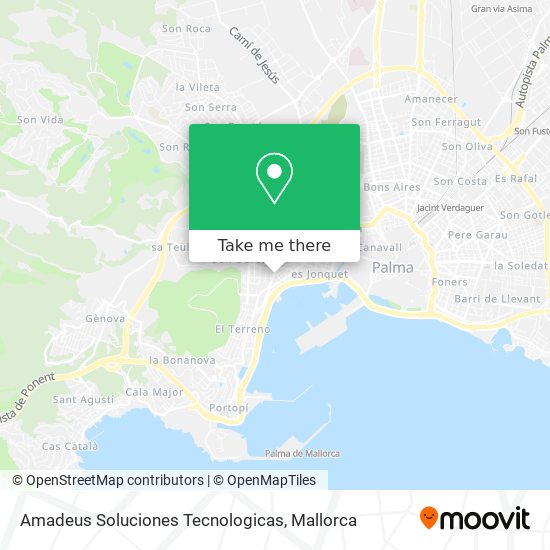 mapa Amadeus Soluciones Tecnologicas