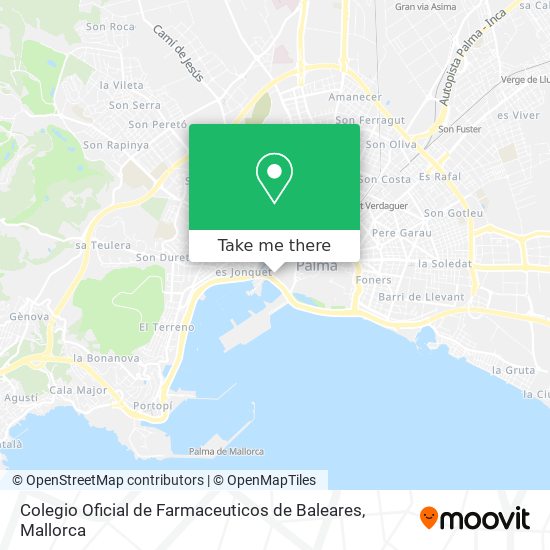 Colegio Oficial de Farmaceuticos de Baleares map