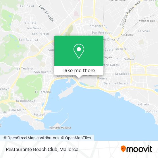 Restaurante Beach Club map