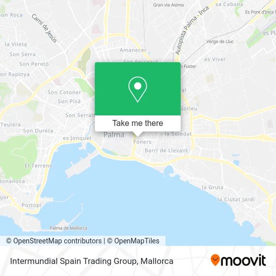Intermundial Spain Trading Group map