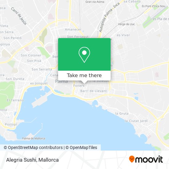 Alegria Sushi map