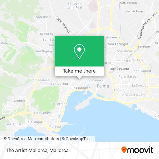 The Artist Mallorca map