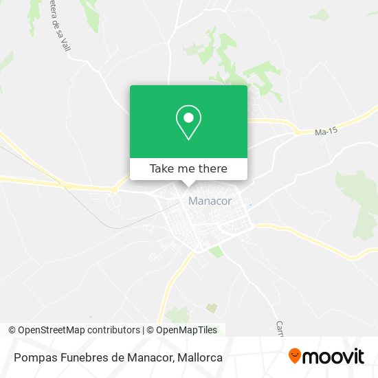 Pompas Funebres de Manacor map