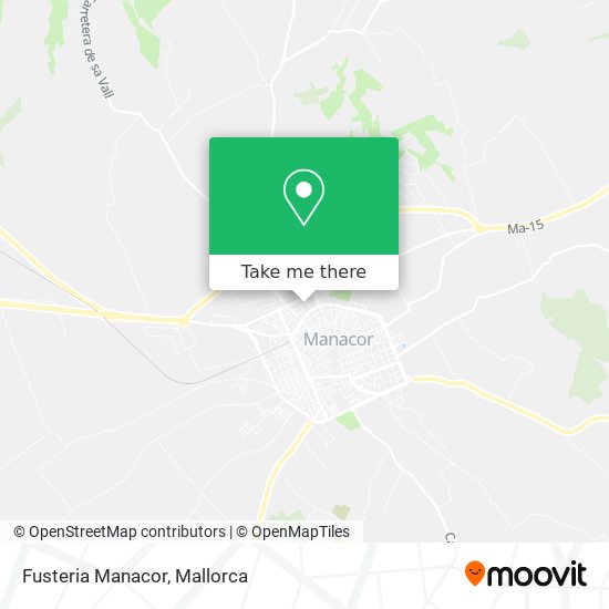 Fusteria Manacor map