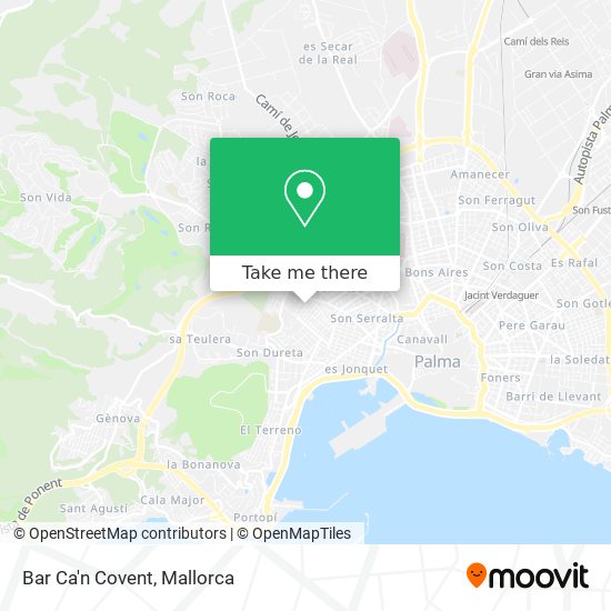 Bar Ca'n Covent map