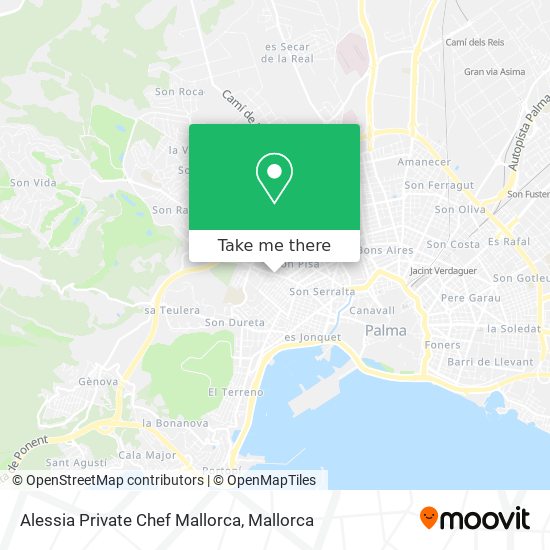 Alessia Private Chef Mallorca map