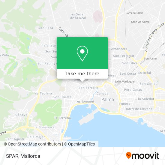 mapa SPAR