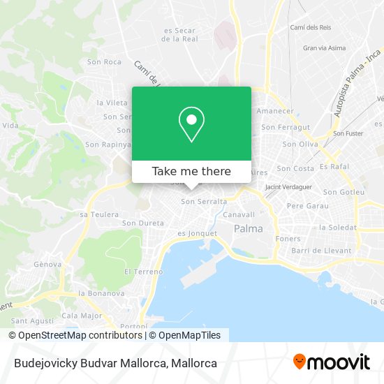 mapa Budejovicky Budvar Mallorca