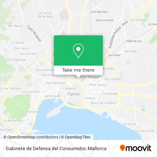 Gabinete de Defensa del Consumidor map