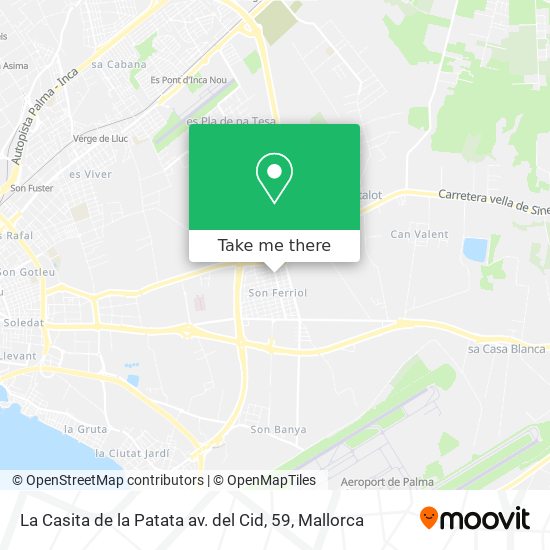 La Casita de la Patata av. del Cid, 59 map