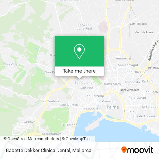 mapa Babette Dekker Clínica Dental