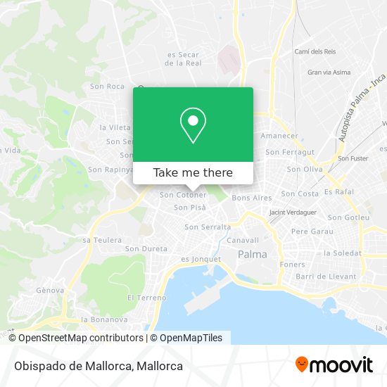 Obispado de Mallorca map