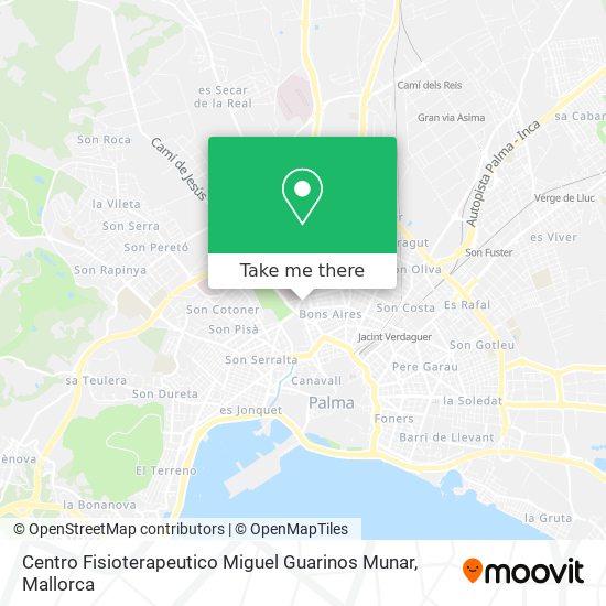 Centro Fisioterapeutico Miguel Guarinos Munar map