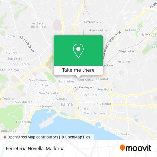 mapa Ferretería Novella